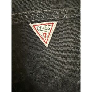 Vtg 90s Guess Ankle Zip Jeans Black High Rise 39015 Georges Marciano USA Made